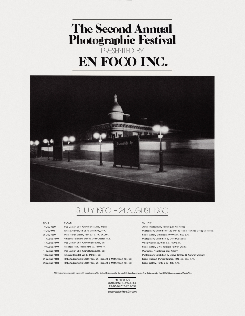 The Second Annual Photographic Festival, Courtesy of En Foco, 1980.