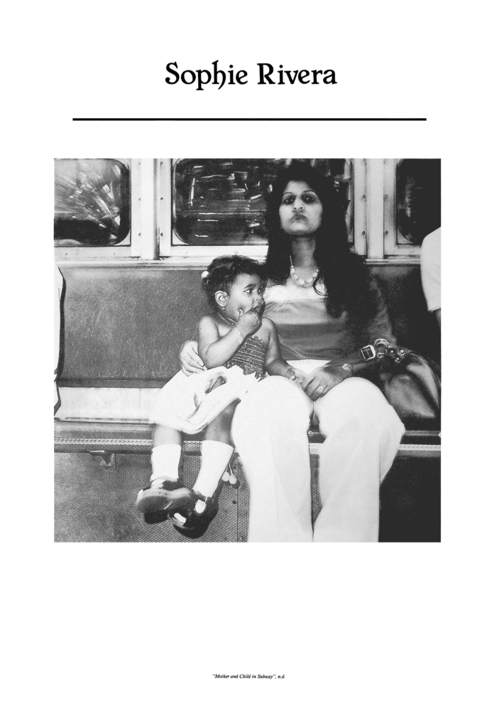 Sophie Rivera, Mother and Child on Subway, No Date