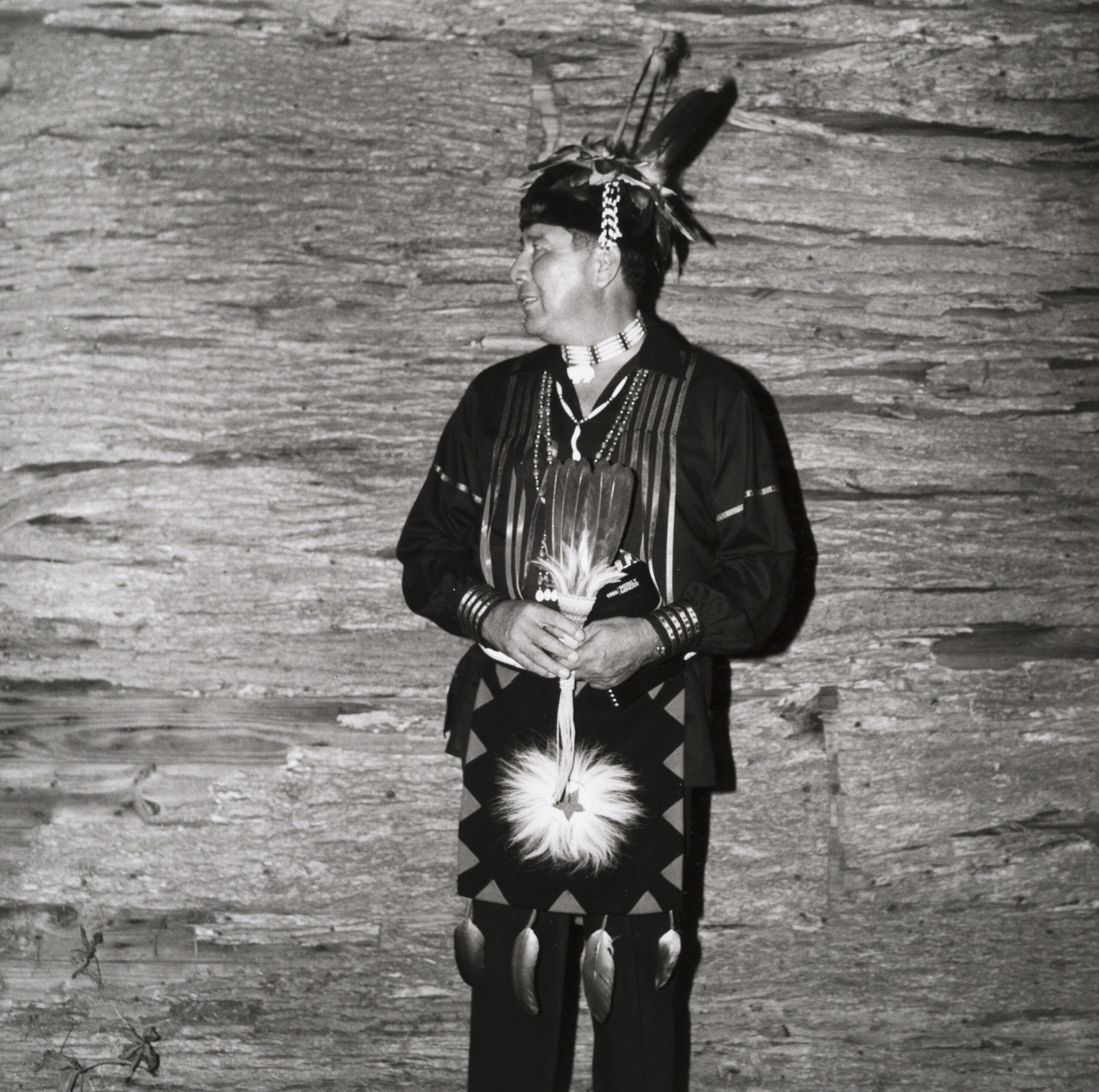 Sophie Rivera, Dr. Lloyd Elm of Onondaga Tribe, 1987. Courtesy of the Light Works Collection.