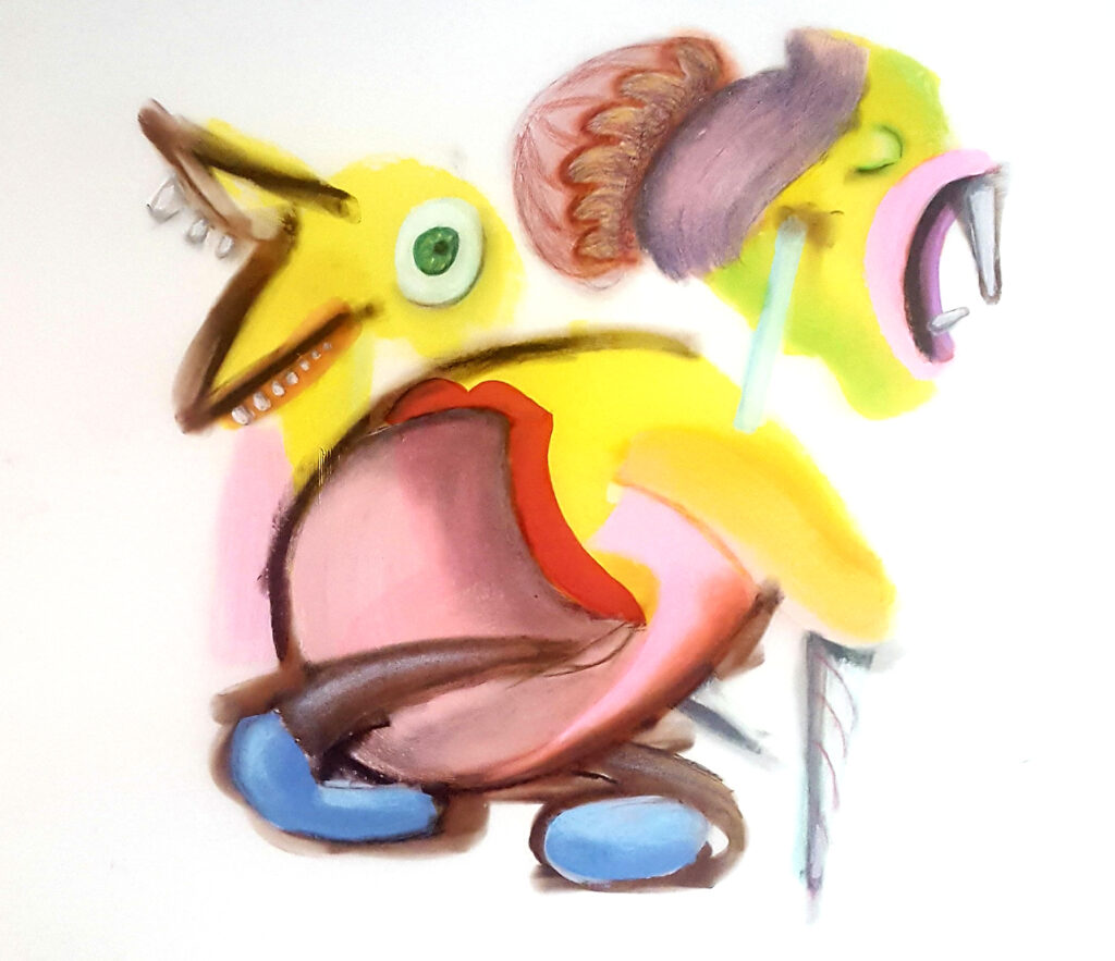 Tricia McLaughlin, Granny Chicken, Phantasmachina series, 2019.