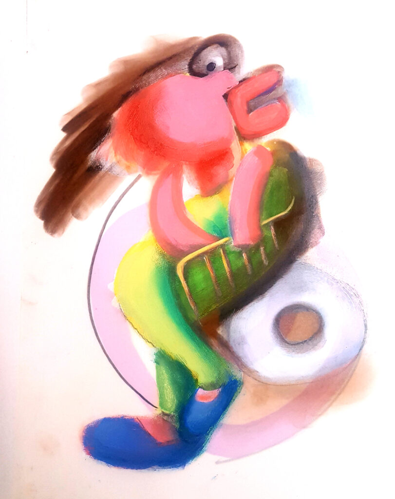 Tricia McLaughlin, Up and Down on a Wheel, Phantasmachina series, 2022.