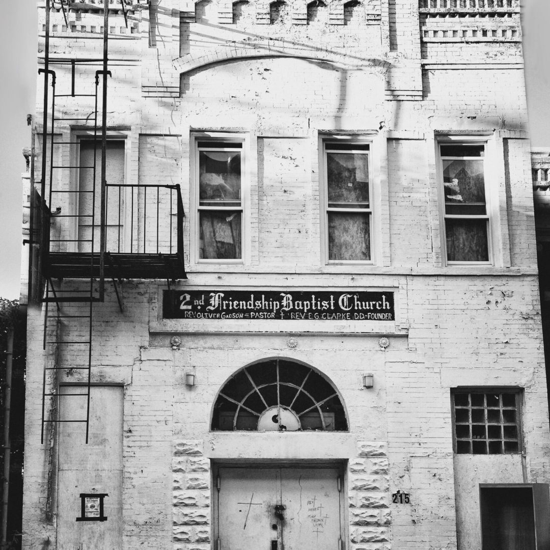 215 West 122nd Street
Status: Demolished 
Second Friendship Baptist Church was located on West 122nd Street for more than a century before catching fire and falling into disrepair. New owners bought the Second Friendship Baptist Church for $1.5 million on July 2, 2015, and it is now a six-storey apartment building complex.